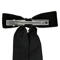 Velvet Long Tail Hair Bow Clips 2-Pack
