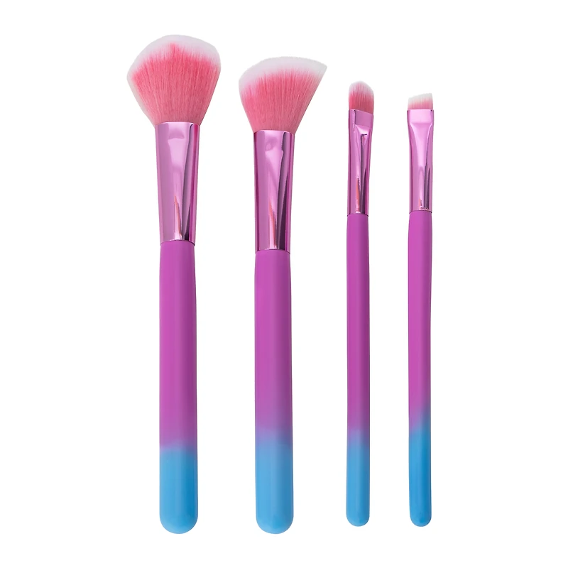 Holographic Makeup Brush Set With Reusable Bag