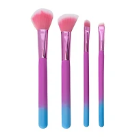 Holographic Makeup Brush Set With Reusable Bag