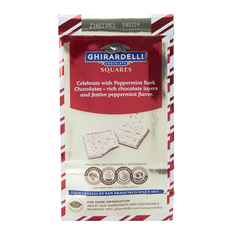 Ghirardelli® Peppermint Bark Squares 4.57oz