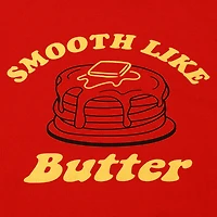 'smooth like butter' retro graphic tee