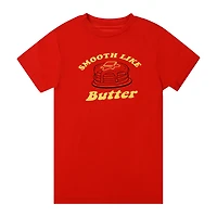 'smooth like butter' retro graphic tee