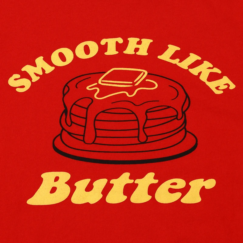 'smooth like butter' retro graphic tee