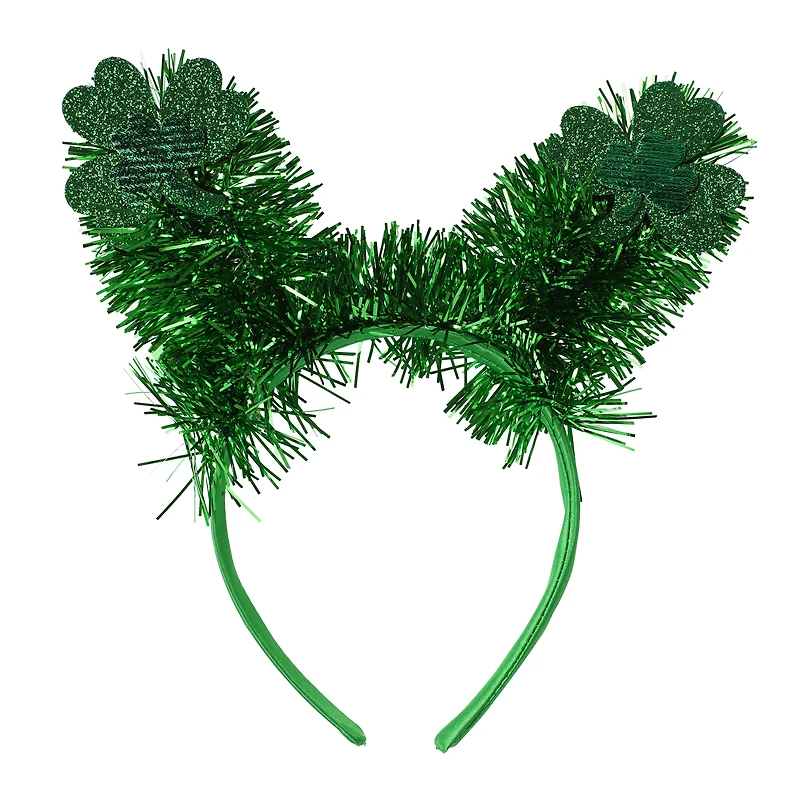St. Patrick's Day Tinsel Shamrock Headband