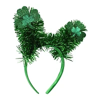St. Patrick's Day Tinsel Shamrock Headband