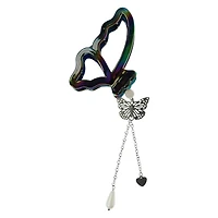 Butterfly Charm Chain Claw Clip
