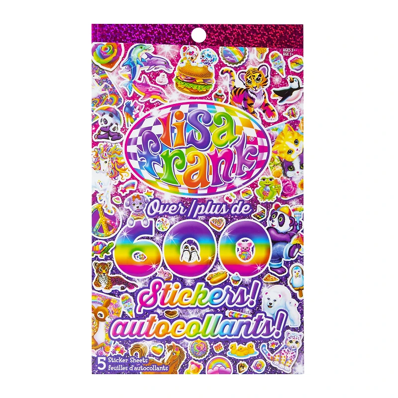 Lisa Frank® Sticker Sheets With Over 600 Stickers