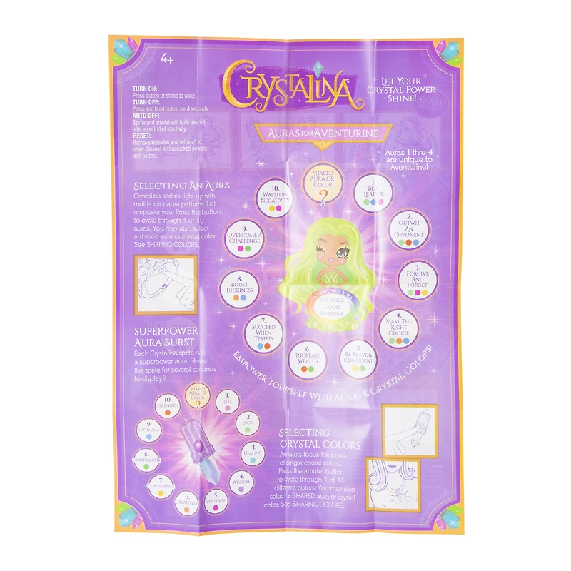 Crystalina™ Aventurine Color-Changing Sprite Doll