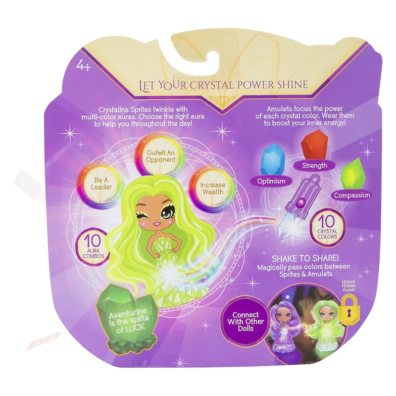 Crystalina™ Aventurine Color-Changing Sprite Doll