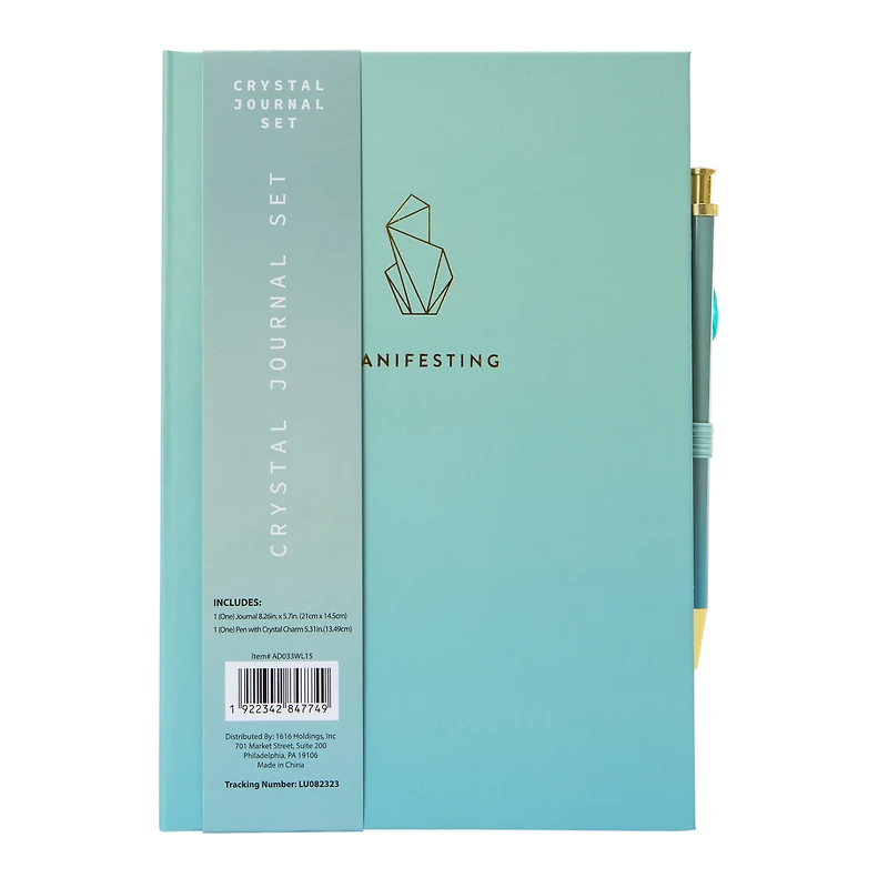 Crystal Journal & Pen Set 8.26in x 5.7in