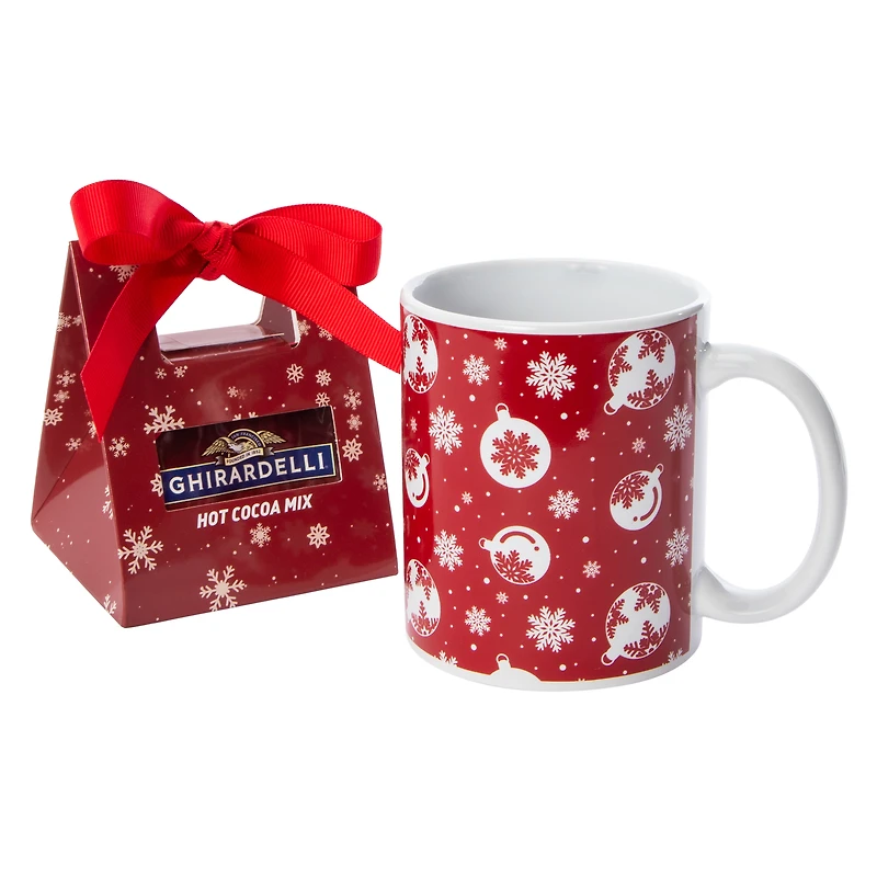 Ghiradelli® Hot Cocoa Mix & Red Mug Set