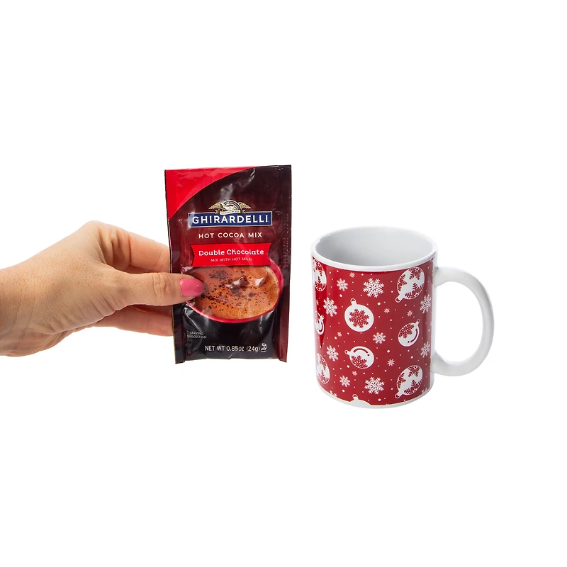 Ghiradelli® Hot Cocoa Mix & Red Mug Set