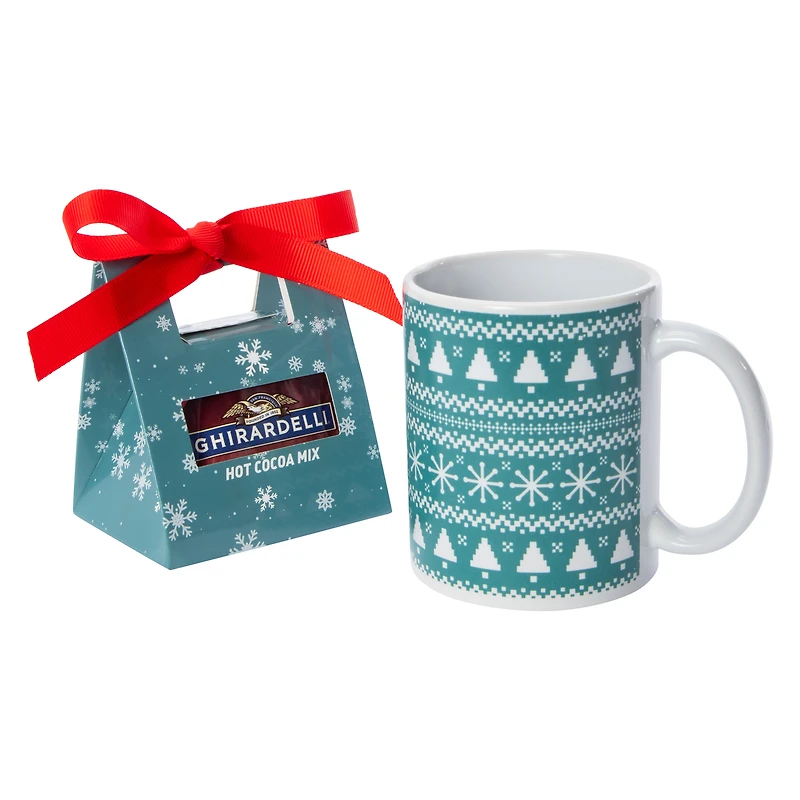 Ghiradelli® Hot Cocoa Mix & Blue Mug Set