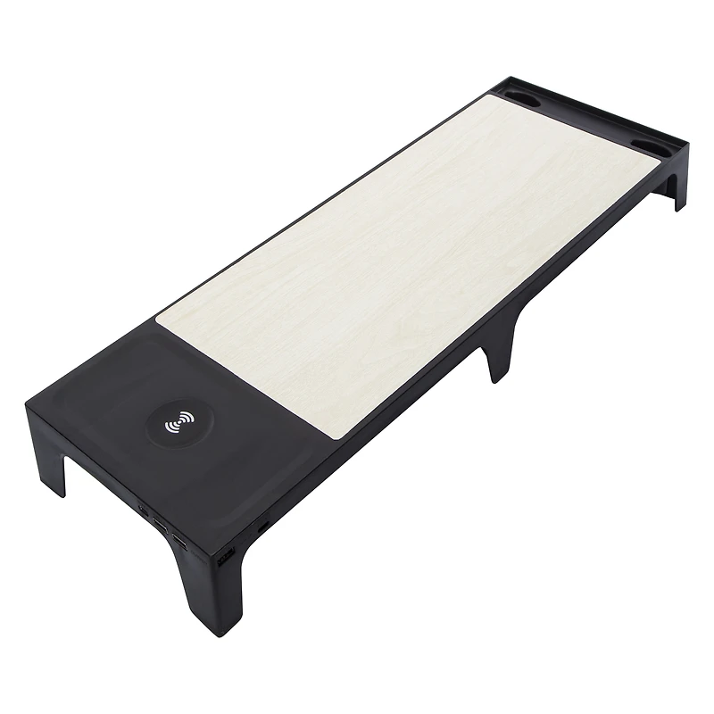 Desk Riser With Dual Port Charging