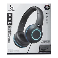 Vivid LED Light-Up Wired Stereo Headphones