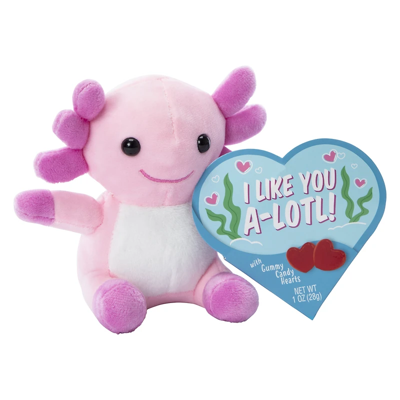 Valentine's Day Mini Axolotl Plush With Candy