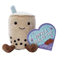 Valentine's Day Mini Bubble Tea Plush With Candy