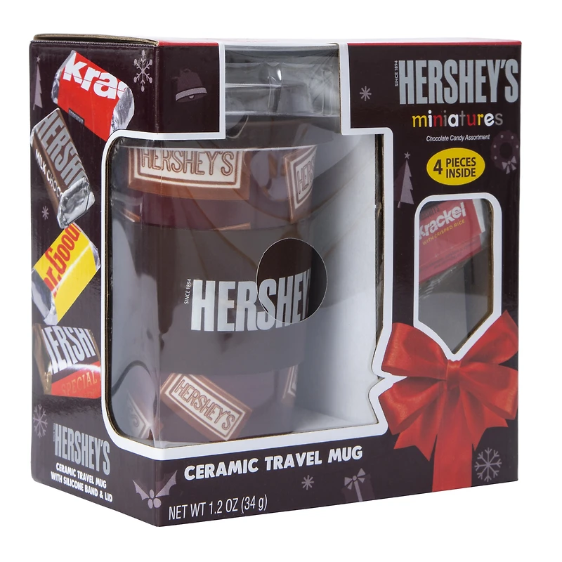 Hershey's® Ceramic Travel Mug & Candy Gift Set