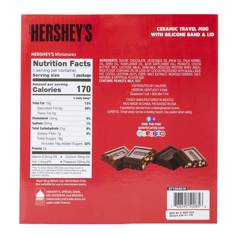 Hershey's® Ceramic Travel Mug & Candy Gift Set