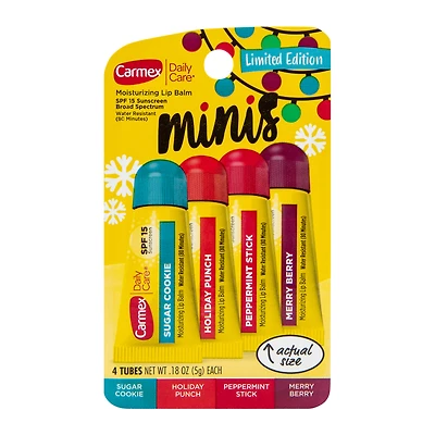 Carmex™ Holiday Flavored Lip Balm Minis SPF 15 4-Count