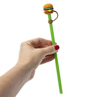 Reusable Straws With Removable Toppers, 4-Pack