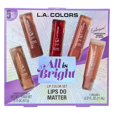 L.A. Colors® 5-Piece Lip Color Set