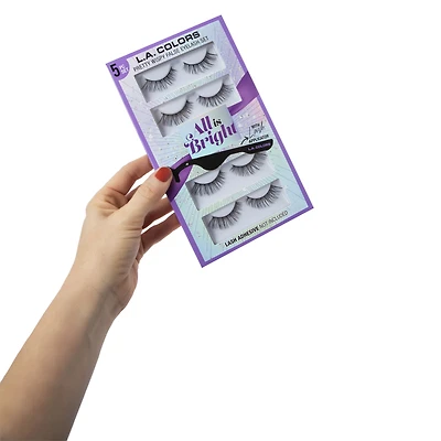 L.A. Colors® Pretty Wispy False Eyelash 5-Piece Set