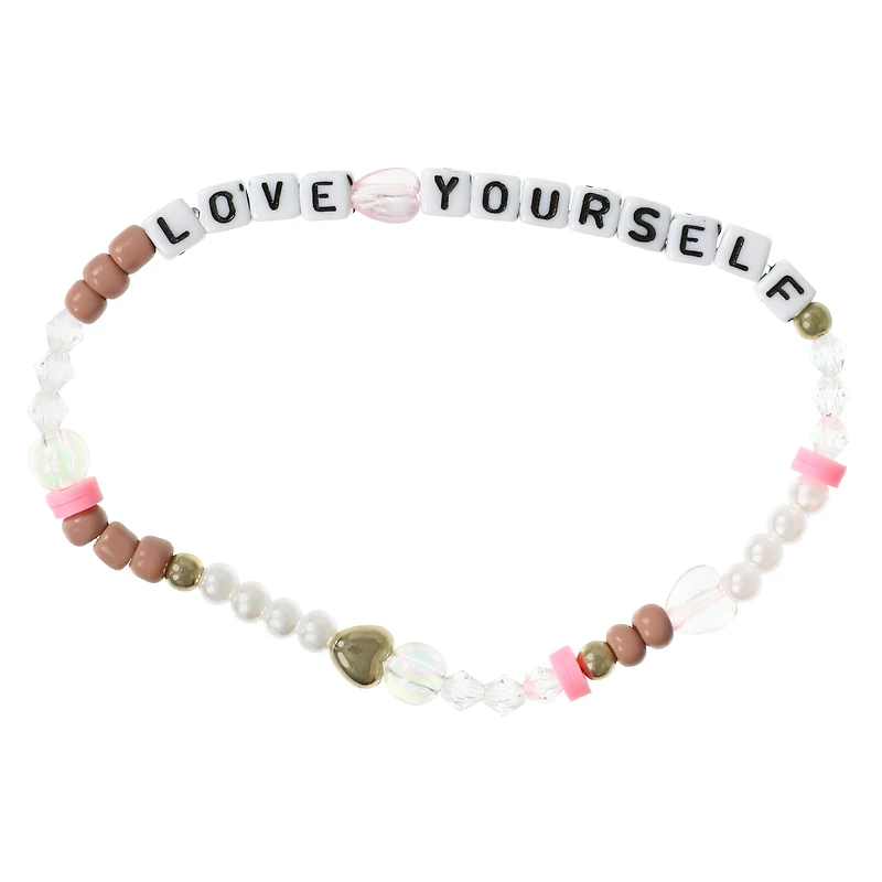 'Love Yourself' Beaded Bracelet