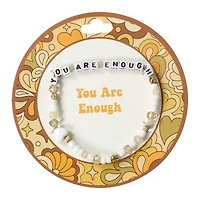 'You Are Enough' Beaded Bracelet