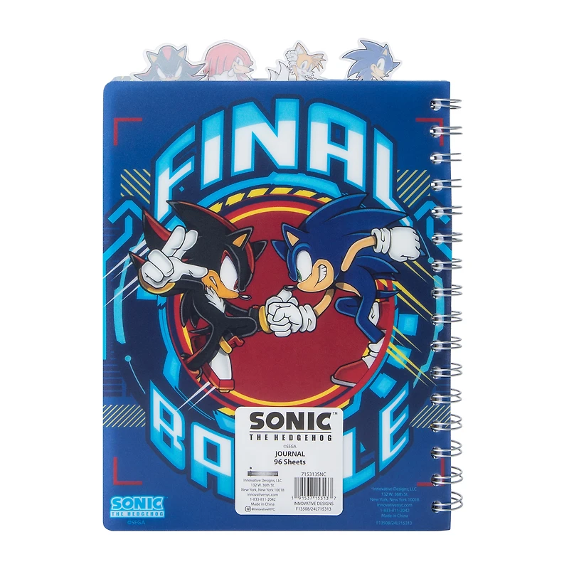 sonic the hedgehog™ tab journal