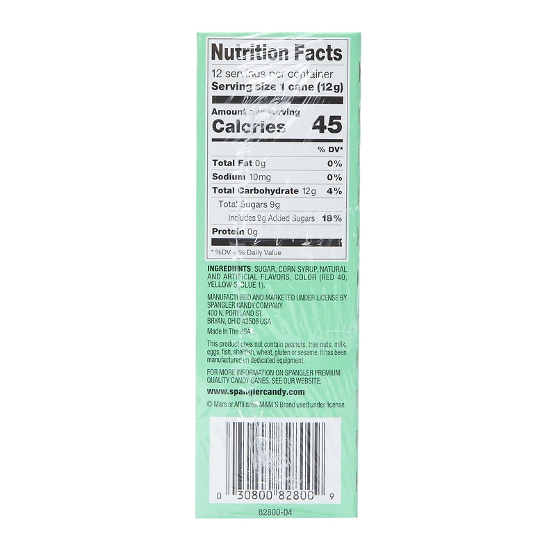 Chocolate & Mint M&M’s® Candy Canes 12-count