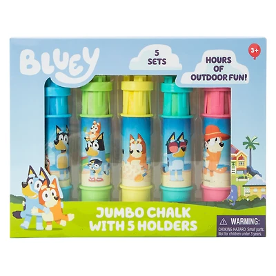 Bluey™ Jumbo Chalk With Holders 5-Pack