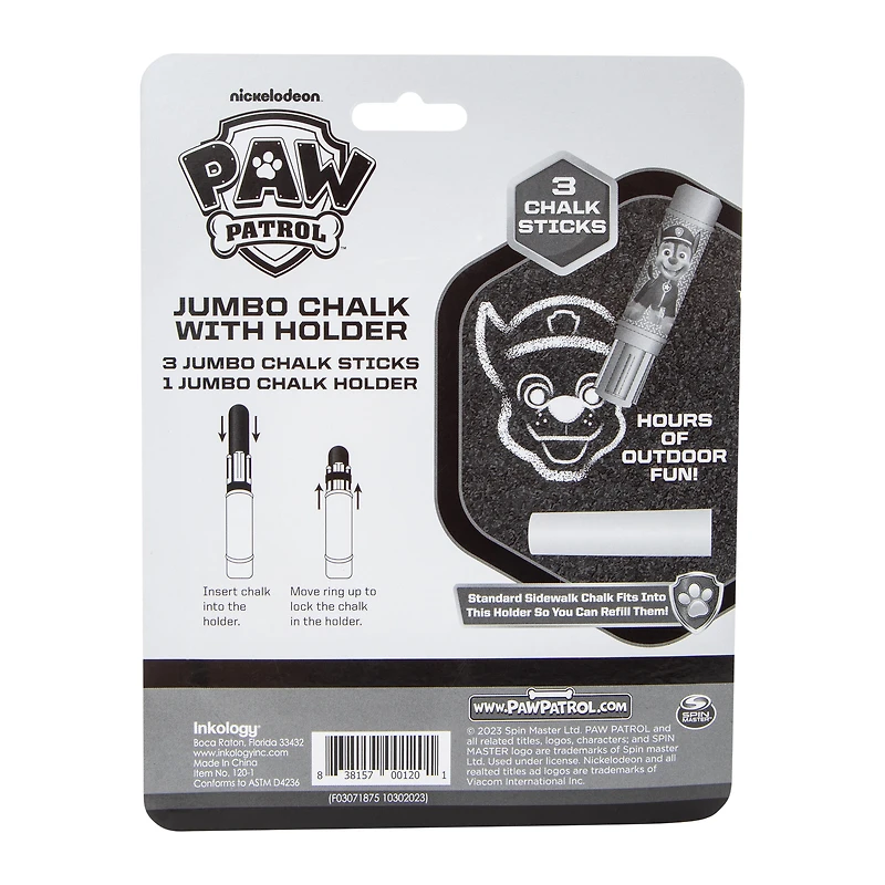 Paw Patrol™ Jumbo Chalk With Holder 4-Piece Set