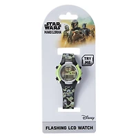Star Wars The Mandalorian Flashing LCD Watch
