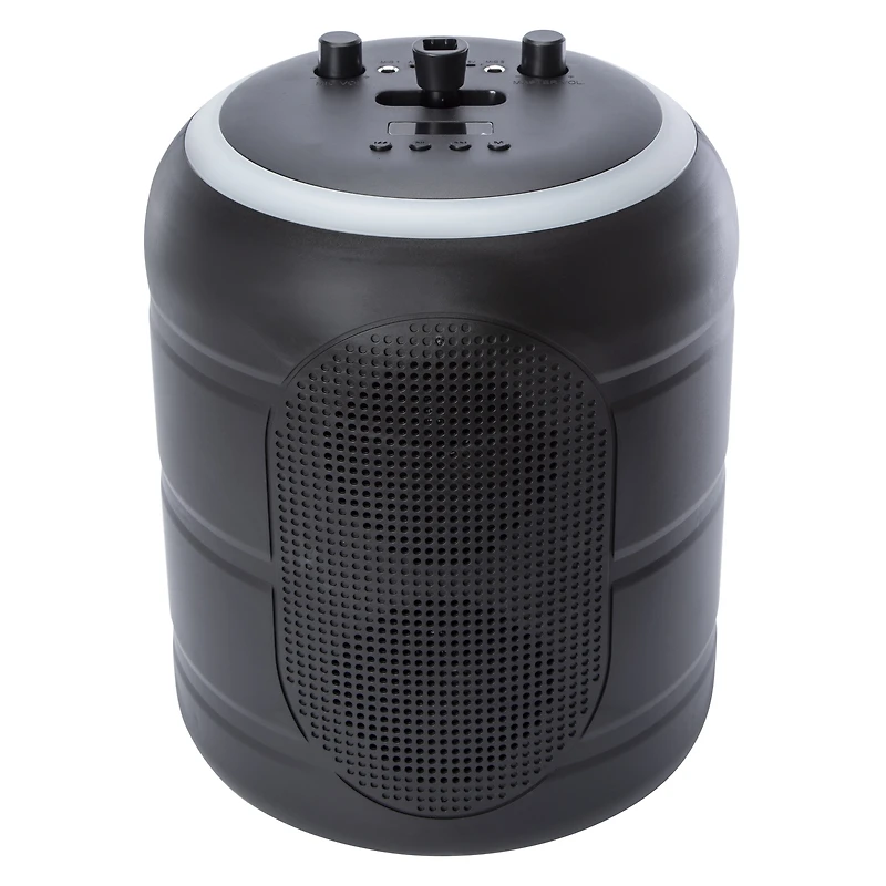 Bluetooth® Karaoke Speaker w/ Phone Stand & 2 Microphones