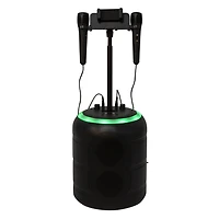 Bluetooth® Karaoke Speaker w/ Phone Stand & 2 Microphones