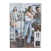 Bluetooth® Karaoke Speaker w/ Phone Stand & 2 Microphones