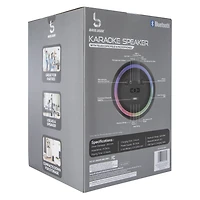 Bluetooth® Karaoke Speaker w/ Phone Stand & 2 Microphones
