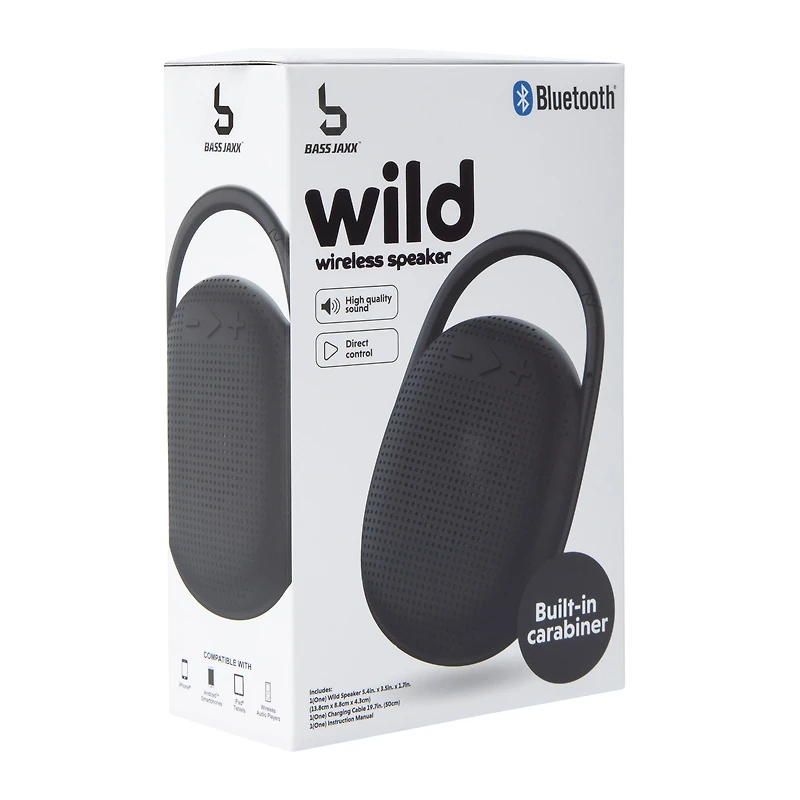 Bluetooth® Wild Carabiner Wireless Speaker
