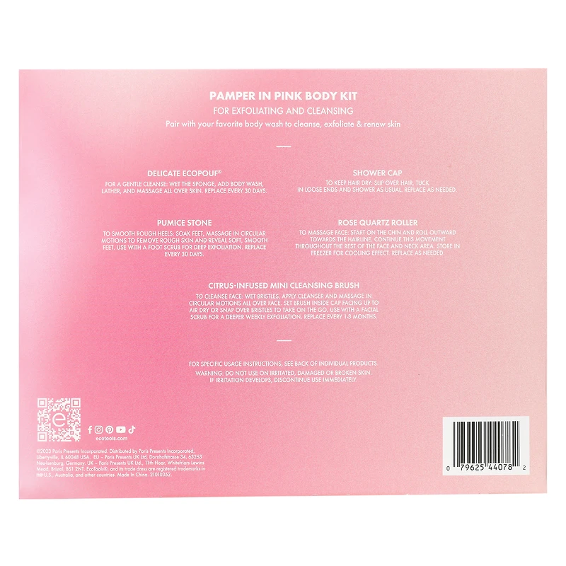 EcoTools® Pamper In Pink Exclusive 5-Piece Face + Body Kit