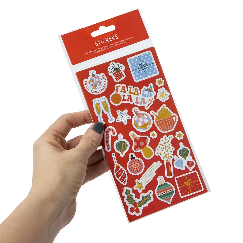 Winter Stickers, 4 Sheets