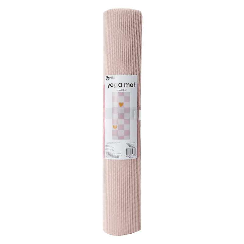 Series-8 Fitness™ Checker Heart Yoga Mat 6mm