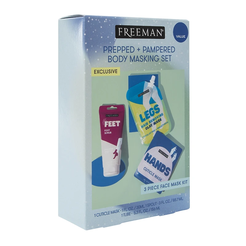 Freeman® Prepped & Pampered 3-Piece Body Masking Set
