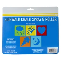Sidewalk Chalk Spray & Roller Set
