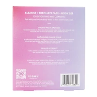 Ecotools® Cleanse + Exfoliate 4-Piece Face & Body Kit