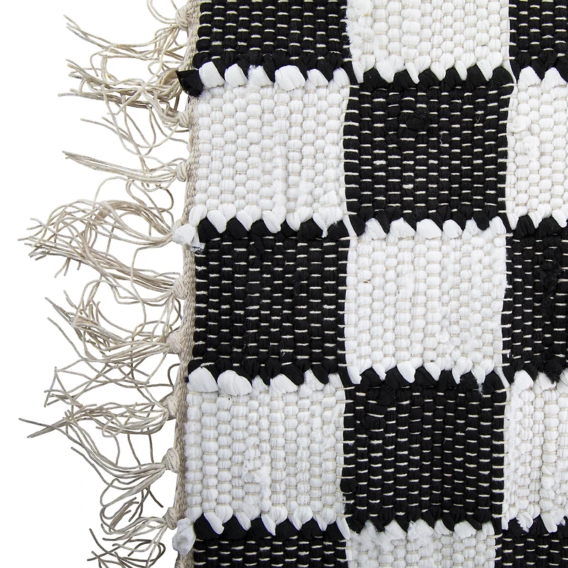 Checkered Kilim Rug 2ft x 3ft