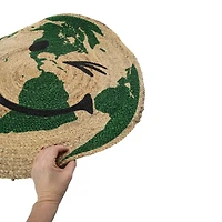 Printed Round Jute Rug 30in