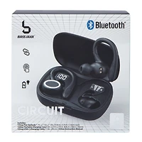 Water-Resistant Bluetooth® LED Earbuds With Microphone & Sport Hooks
