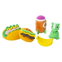 Dino Foodie 3D Eraser Set 5-Pack