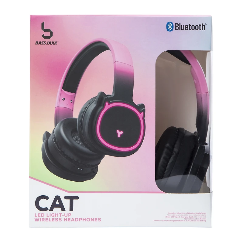 Novelty Shape LED Light-Up Wireless Headphones